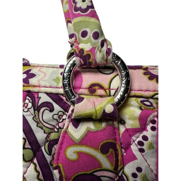 Vera Bradley Medium Bag Tote In Retired Very Berry Paisley Pattern Super Clean - Picture 9 of 9